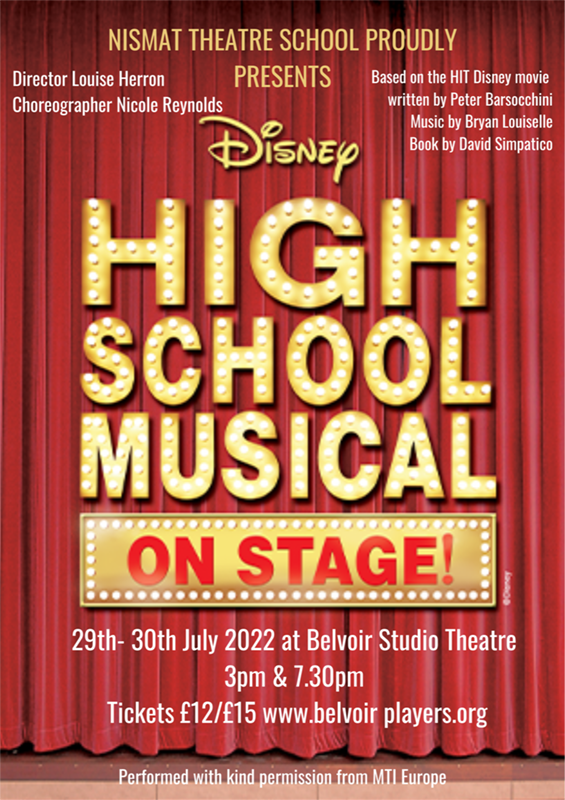 NISMAT's High School Musical poster