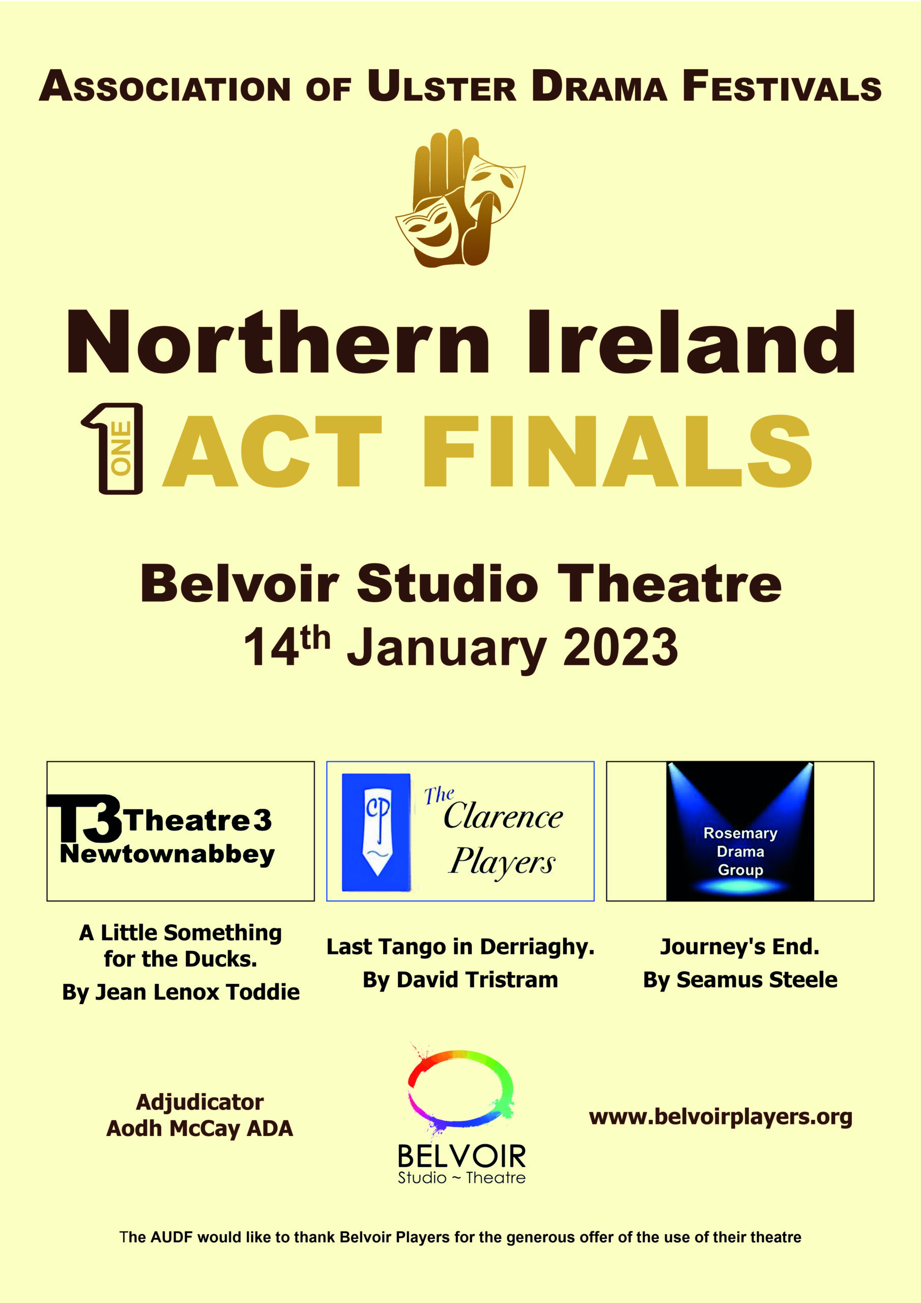 AUDF One Act Drama Festival Final 2023 Belvoir